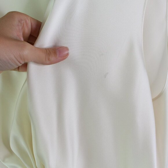 Theory Twist Front Soft Satin Top in Rice 6 - Picture 6 of 11